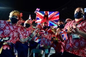 British Paralympians at the Tokyo 2020 Closing Ceremony